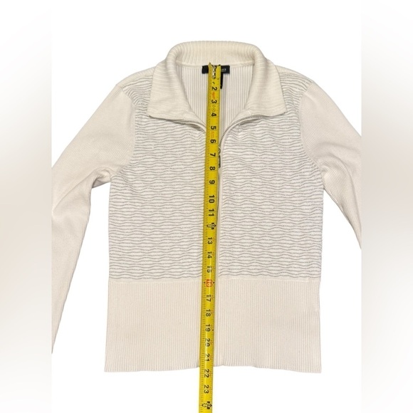 WHBM Zip Front Sweater Women’s Size Medium - Picture 9 of 11